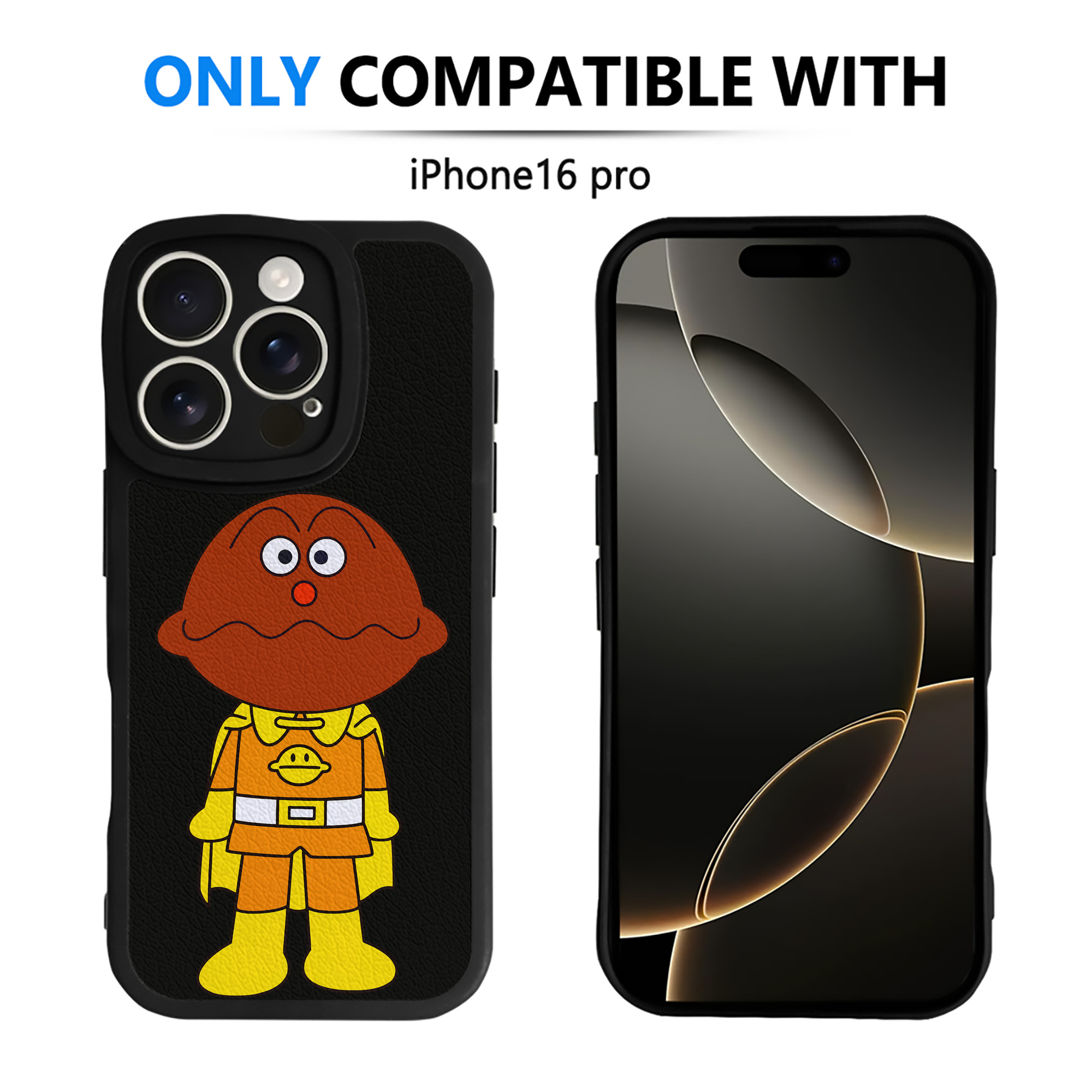 （画像用） アンパンマン Anpanman 【iPhone 16シリーズ対応】シリコンスマホケース（レザー調） 材質：シリコン